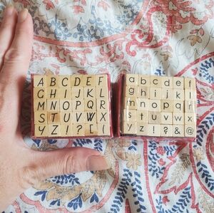 BNIP Wooden Letter Stamps
